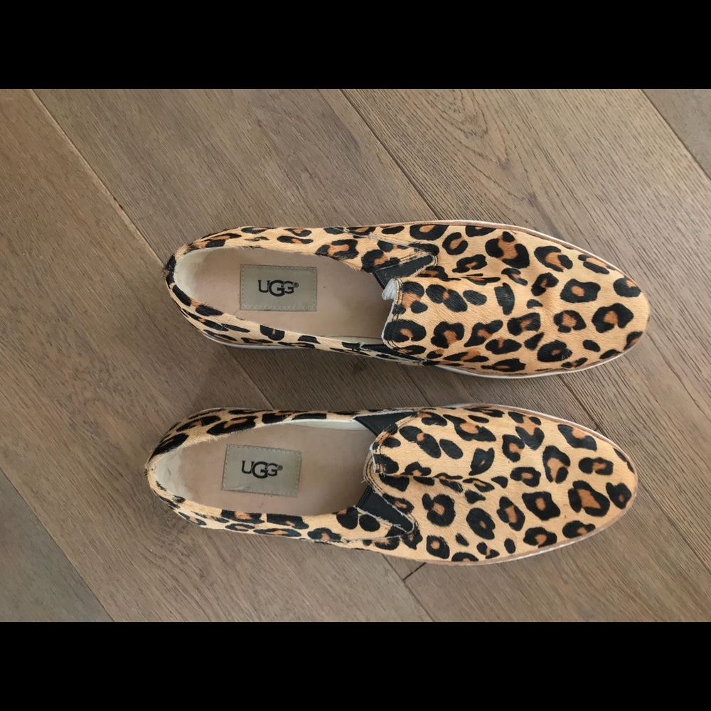 UGG Australia Womens Keile Calf Hair Loafers